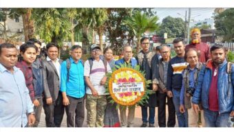 শহীদ বুদ্ধিজীবী দিবসে সিলেট জেলা প্রেসক্লাবের শ্রদ্ধাঞ্জলি অর্পন