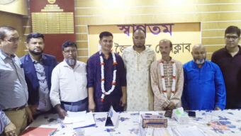 জৈন্তাপুর প্রেসক্লাবের সভাপতি নূরুল ইসলাম, সম্পাদক শাহজাহান কবির