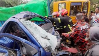 হবিগঞ্জে ট্রাক ও পিকআপের সংঘর্ষে চালকসহ নিহত ২